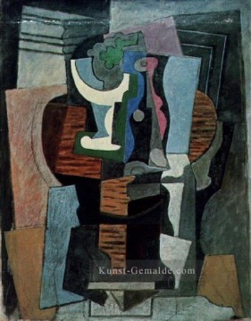  pot - Compotier et bouteille sur une Tisch 1920 Kubismus Pablo Picasso